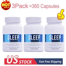 3 Pack 120 Capsules Helps Sleep Best Relax and Promote Natural Sleep