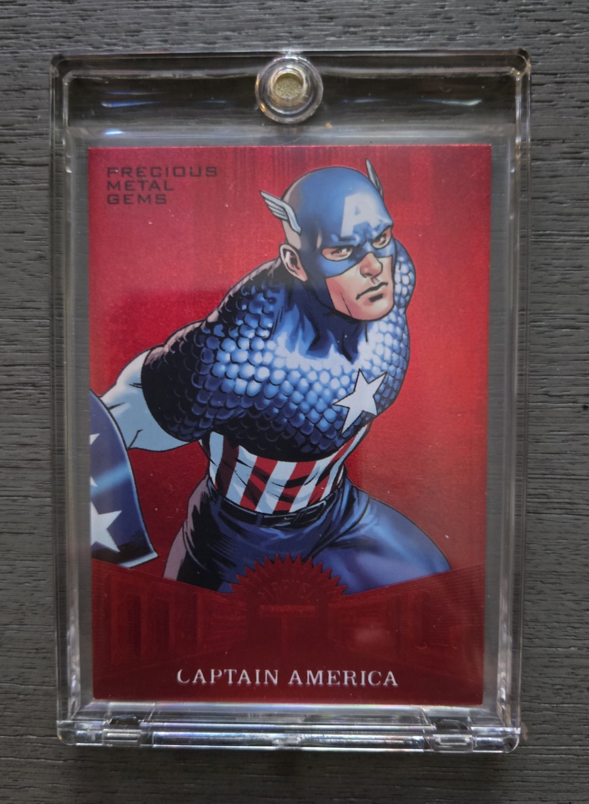 2017 Marvel Fleer Ultra Red Spider-Man PMG Captain America /99 MM45