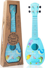 Chitarra Giocattolo per Bambini Da 43,2 Cm, Mini Ukulele Con 4 Corde per Mantene