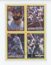 1991 Topps Wax Box Bottoms Jeff Reardon Nolan Ryan Juan Samuel Robin Yount 00ab