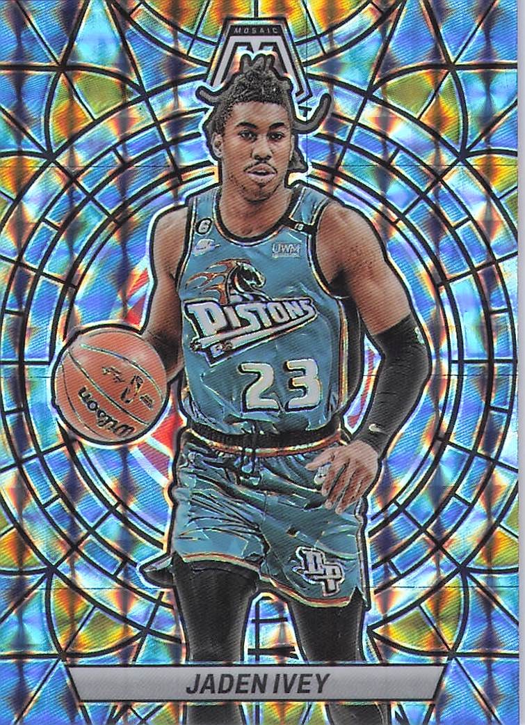 2022-23 Panini Mosaic #7 Jaden Ivey Stained Glass