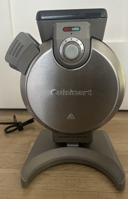 Cuisinart Vertical Waffle Maker Belgian Style WAF-V100 Stainless Steel  WORKS