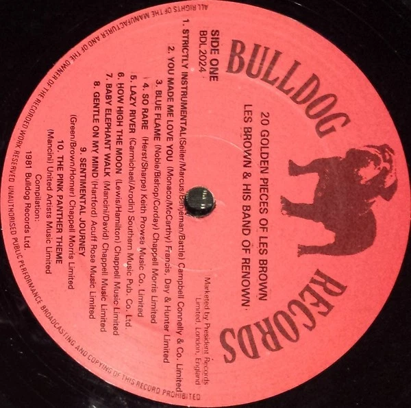 Les Brown And His Band Of Renown - 20 Golden Pieces Of Les Brown (LP, Comp) (Min - Image 3 of 4