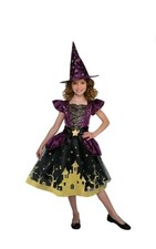 New Witch Outfit glow in the dark For Girls Size 7/8 For Dressup, Halloween,Etc