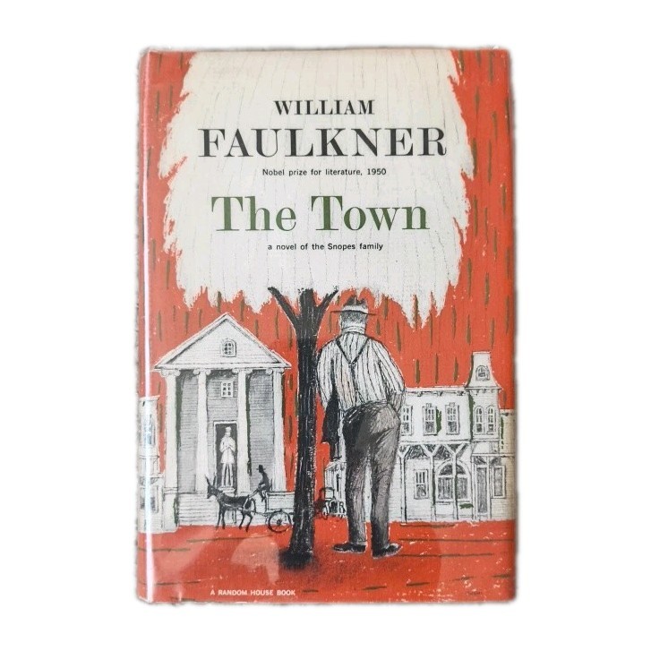 The Town by William Faulkner True 1st Edition w/ error pg. 327 - 1957 vintage C