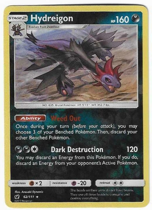 Hydreigon Rare SM - Crimson Invasion 62/111 NM