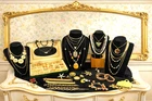 75 Piece Vintage to Mod Eclectic  Costume Jewelry Lot  Gold Tone