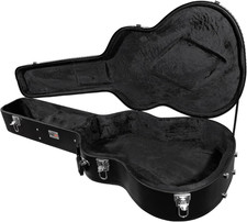 40-Inch Classical Guitar Hard Case with Exterior Lock and Key, Interior Accessor