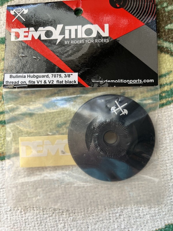 Demolition Bulimia Front Bmx Hub Guard Fit Odyssey Cult Primo S&M Gt Se Dk GT VG