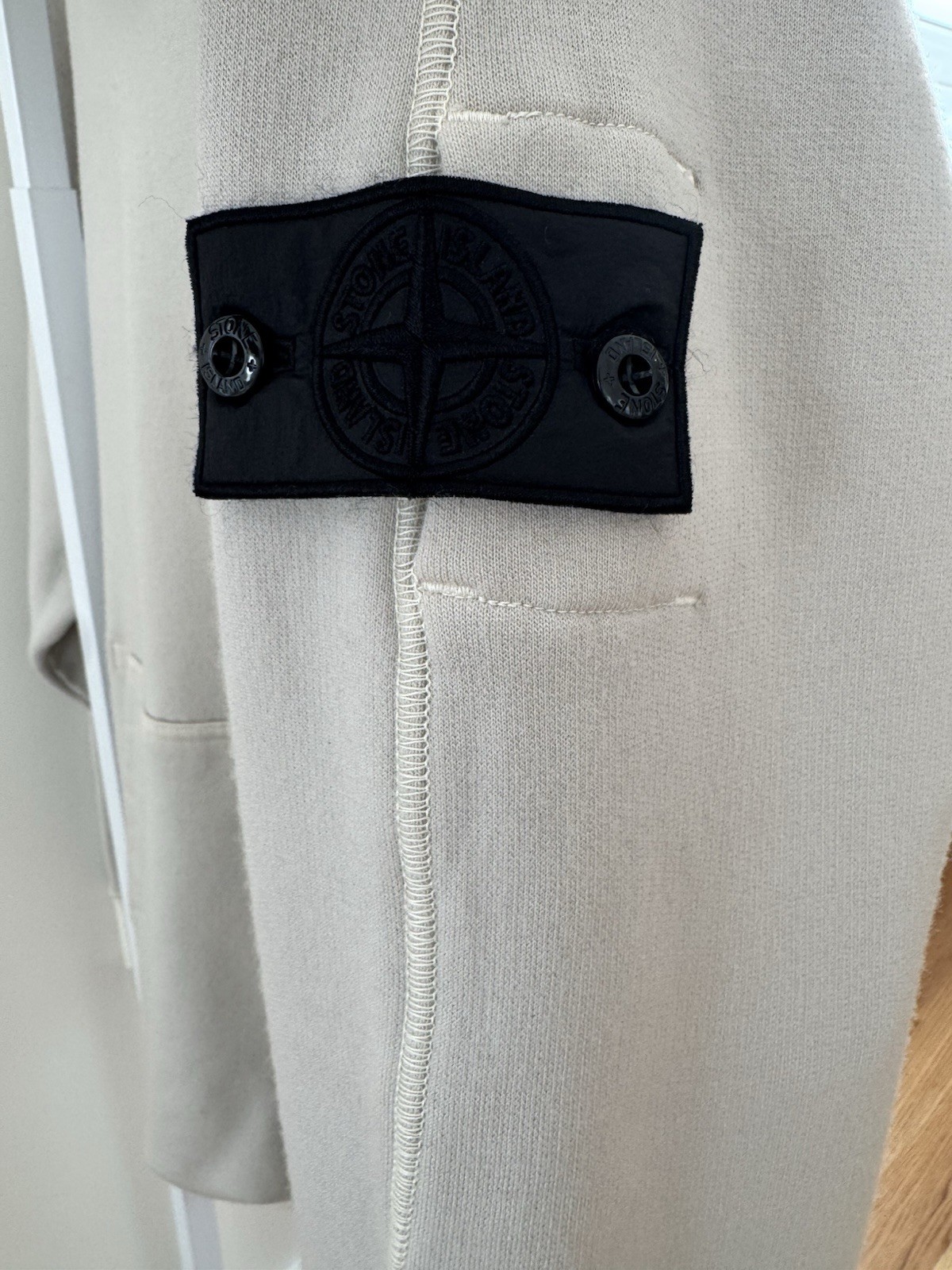 Stone Island Shadow Project logo-patch hoodie Cre… - image 14