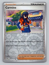 Carmine 103/131 Prismatic Evolutions Reverse Holo Uncommon
