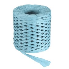 219 Yard Raffia Paper Craft Ribbon, Raffia Twine String, Light Blue