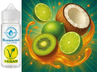 Kiwi Cascade - Kiwi-Limette-Kokosnuss Aroma Konzentrat - Vegan - Sasami - 100ml