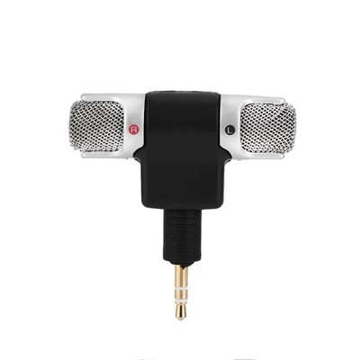 Mini Stereo Microphone 3.5mm Gold Plating Plug Jack For PC Laptop MD Camera BAK