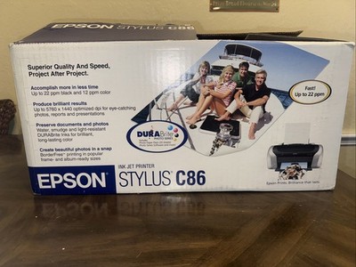 Epson Stylus C86 Printer Ink Jet Printer- New-  Open Box