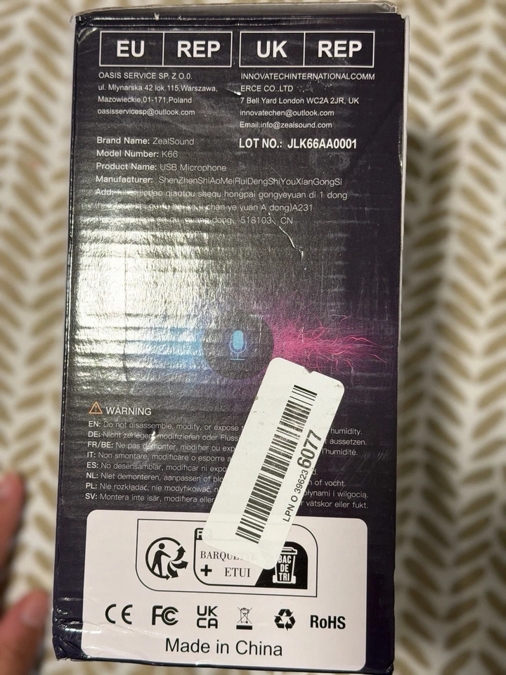 ZealSound Professional Studio Microphone – Plug & Play | Noise Canceling Pink - Image 3 of 4