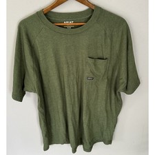 ARIAT Rebar Workman Pocket Short Sleeve T-Shirt Green 2XL