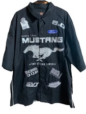 JH DESIGN 45th Anniversary Ford Mustang 2XL Embroidered Shirt