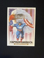 2024 SKYBOX Marvel Masterpieces 92 Platinum #16 CAPTAIN AMERICA Canvas