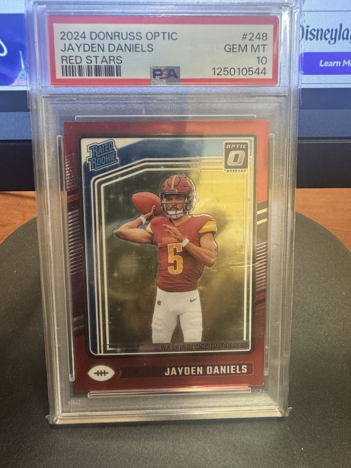 2024 Optic Jayden Daniels Red Stars Rated Rookie #248 PSA 10 LOW POP