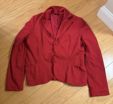 Vintage Sandro Red Blazer Jacket L Large