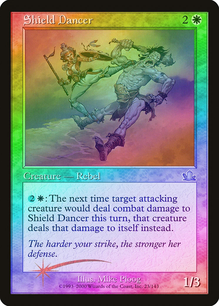Shield Dancer FOIL Prophecy NM White Uncommon MAGIC GATHERING CARD ABUGames