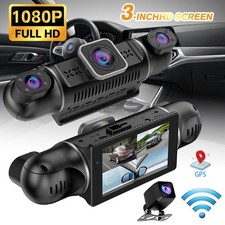 360  4 Channel 1080P HD Car Dash Cam Front and Rear Inside Left Right  Camera
