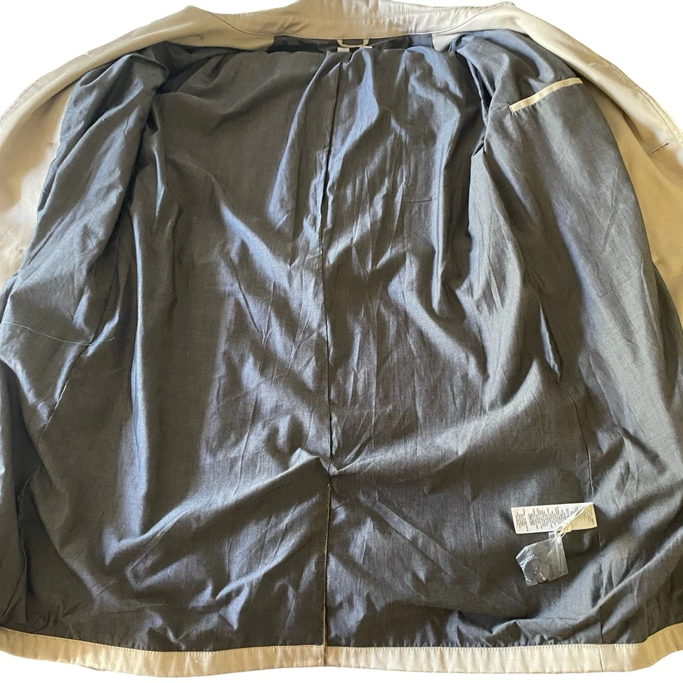 Gabardina TOPMAN Tostada Doble Pecho Cinturón Estilo Hombre Prendas exteriores clásicas Foto 3 de 4