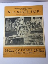 1948 North Carolina NC State Fair Program Scorecard Coca Cola Ad AAA Auto Races