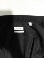 Calvin Klein Extreme Slim Fit Performance Non Iron Black Dress Shirt Men 17 34/  