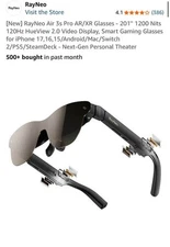 RayNeo Air 3s Pro AR/XR Smart Glasses – Open Box – 201″ Portable Cinema Display