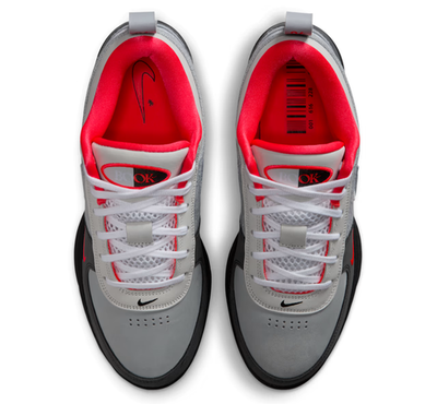 Nike Book 1 Solar Red Devin Booker Basketball Shoes Grey Men's