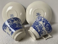Two Pairs Of Seaforth Cups And Saucers- Edwardian