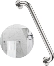 16 Inch Shower Grab Bar Satin Brushed Nickel,  Stainless Steel Safety Grab Bar H