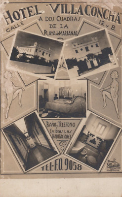 CUBA CUBAN MARIANAO BEACH HOTEL VILLA CONCHA RPPC POSTCARD 1950s Photo 59