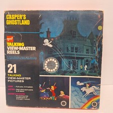 1973 GAF Talking View-Master CASPER'S GHOSTLAND in Box 3 Reels