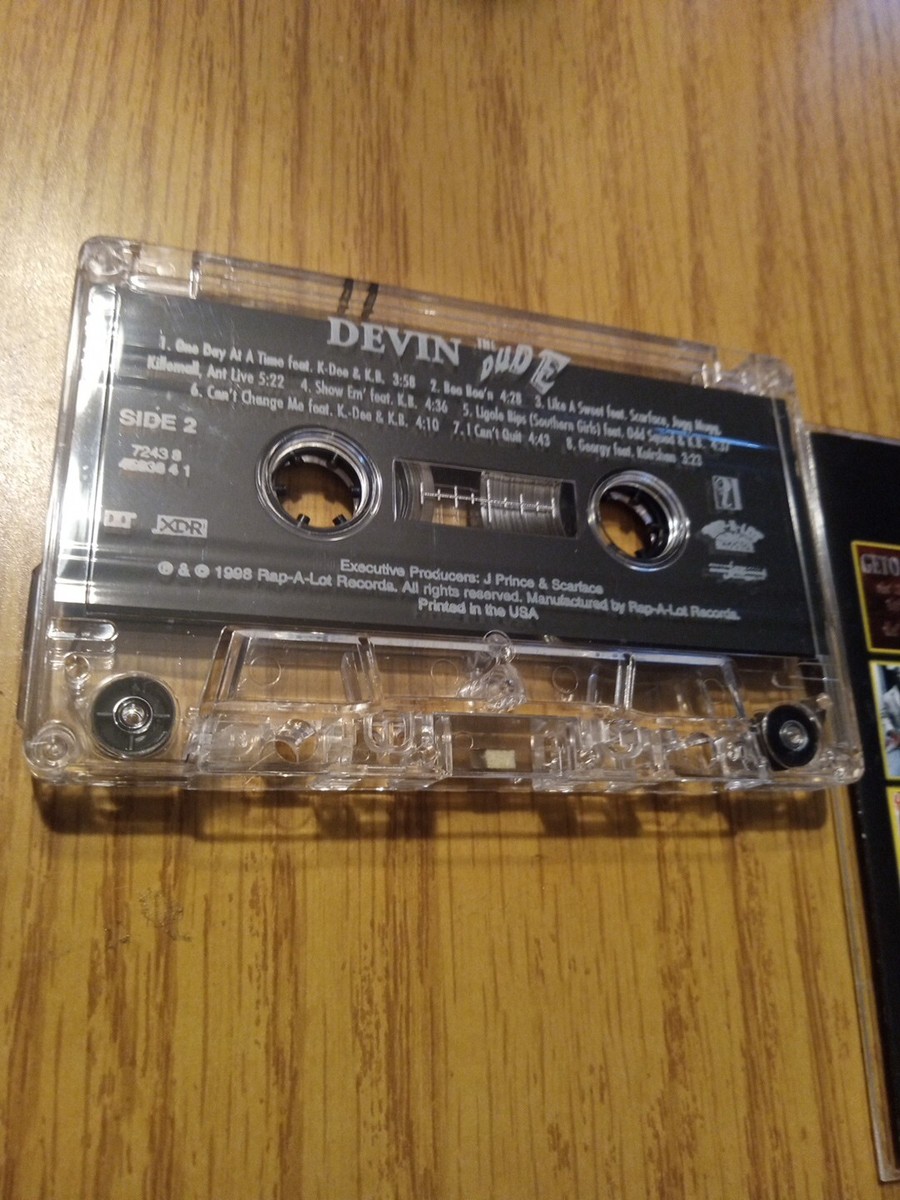 DEVIN THE DUDE Rap Cassette Tape Original Rap A Lot Records 