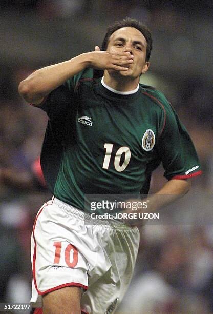 Maillot Mexique Coupe Du Monde 2002 - Atletica, Joueur Cuauhtémoc, Taille M, Blanc/vert
