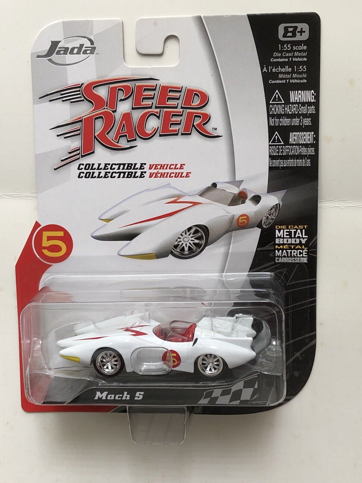 JADA TOYS SPEED RACER MACH 5 1:55 WHITE #70 | eBay