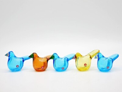 Vintage iittala Sieppo Bird, Light Blue & Green, Limited Edition