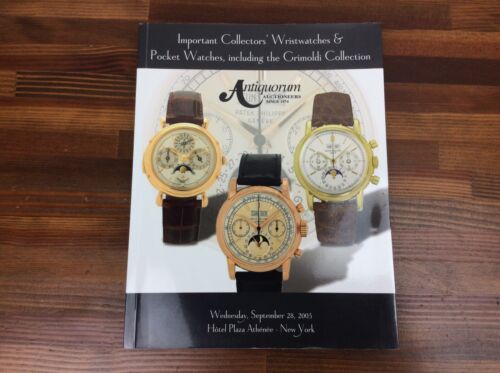 Antiquorum Auctioneer Book Important Wristwatches New York Sept 2007 + Free Post - Picture 1 of 12
