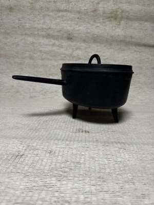 CHAUDRON EN FONTE MARMITE POUR CHEMINEE CUISINE FRANCAISE - Photo 1/4