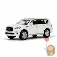1/64 Infiniti QX80 2020 lega pressofusa MODELLO AUTO GIOCATTOLI regali bianco/blu/nero/oro