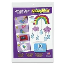 Shrinky Dinks Crystal Clear 10 Sheet Creative Pack TWO PACKS