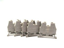 Allen Bradley 1492-W4 Gray Terminal Block 2 Wire 800V 4mm LOT OF 5