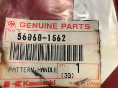 KAWASAKI 56060-1562 PATTERN,HANDLE COVER NEW OLD STOCK | eBay