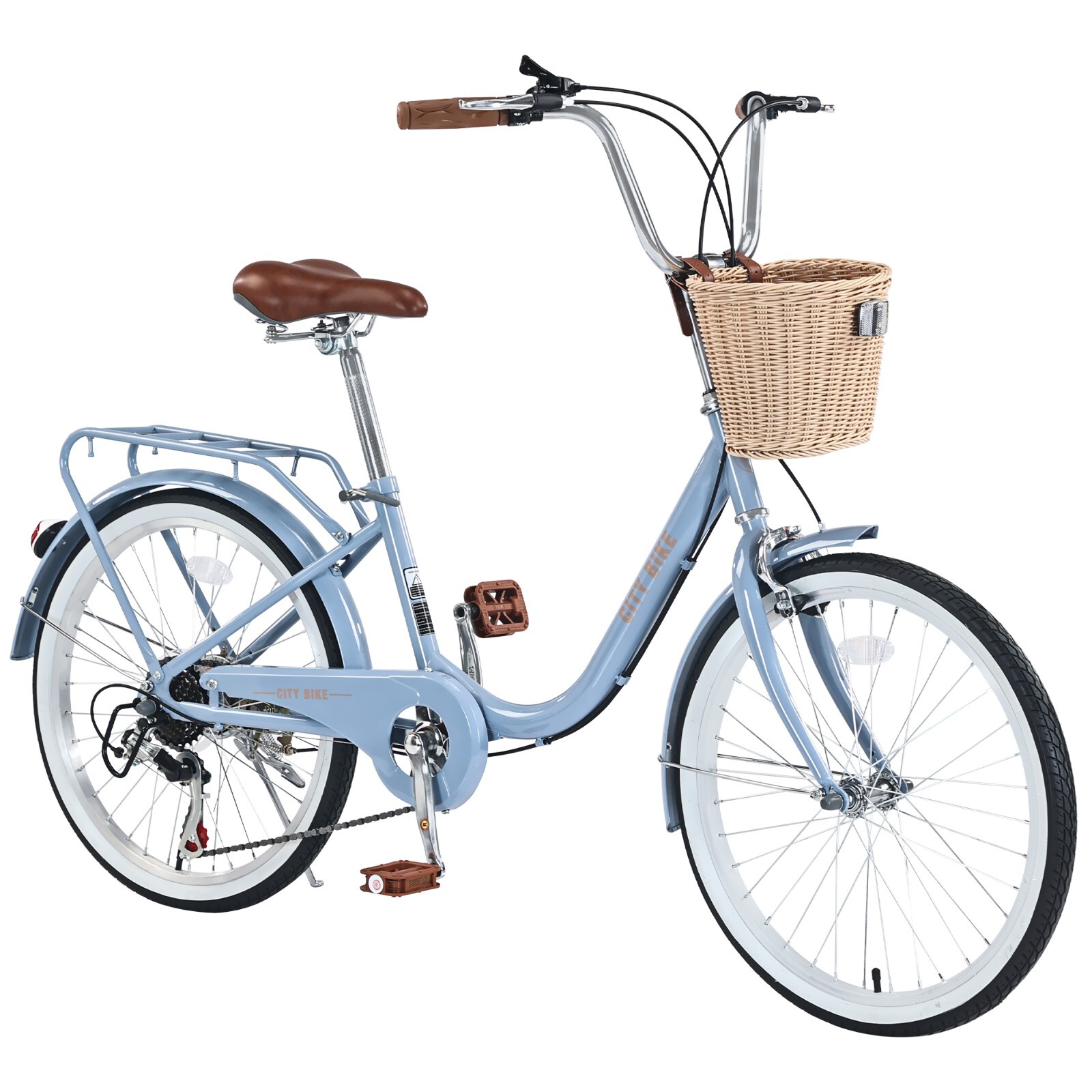 Bike For Women/girls，city Hybrid Bike 7 Speed