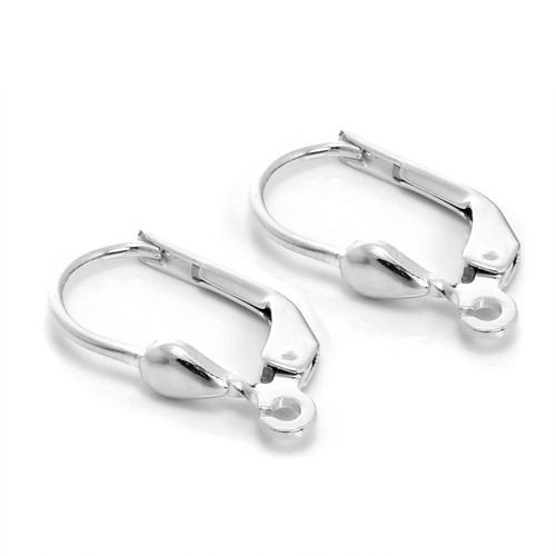 Pair 925 Sterling Silver Leverback Earrings Wires Lever Back Findings