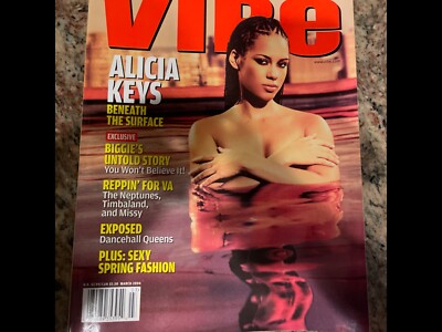 VIBE Magazine March 2004 Alicia Keys, The Neptunes, Timbaland & Missy Elliott