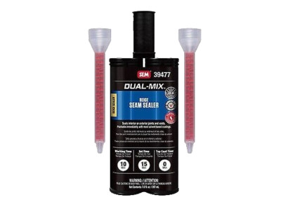 SEM 39477 2-Component Seam Sealer, 7 oz Cartridge, Liquid, Beige.